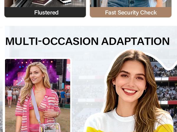 CLUCI TikTokShopSpringGlowUp Clear Bags for Women,Small Clear Purse,Clear Crossbody Bag,Clear Shoulder Bag for Concerts Sports Events Festivals