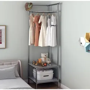 Corner Clothes Rack Stand Organizer