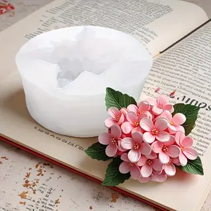 Flower shaped silicone molds are perfect for soap, aromatherapy candles, and casting clay resin.