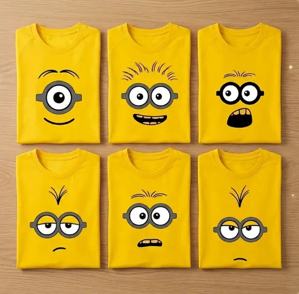 [FREESHIP] Minion Family Shirt, Lover Funny the Minion T Shirt, Funny Minions Shirt, Y2K Streetwear T-Shirt, Unisex Crew Neck, Vintage Hip-Hop Sports Graphic, Casual Cotton Fit, Soft Comfortable Short Slee