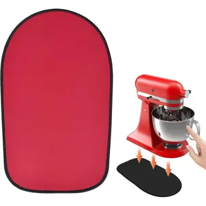 Sliding Mat for Stand Mixer,Mixer Mover Slider Mat Pad,Heat Resistant Mat For Appliance,Kitchen aid Mixers Accessories. (Red, For 4.5-5 Qt Mixer)