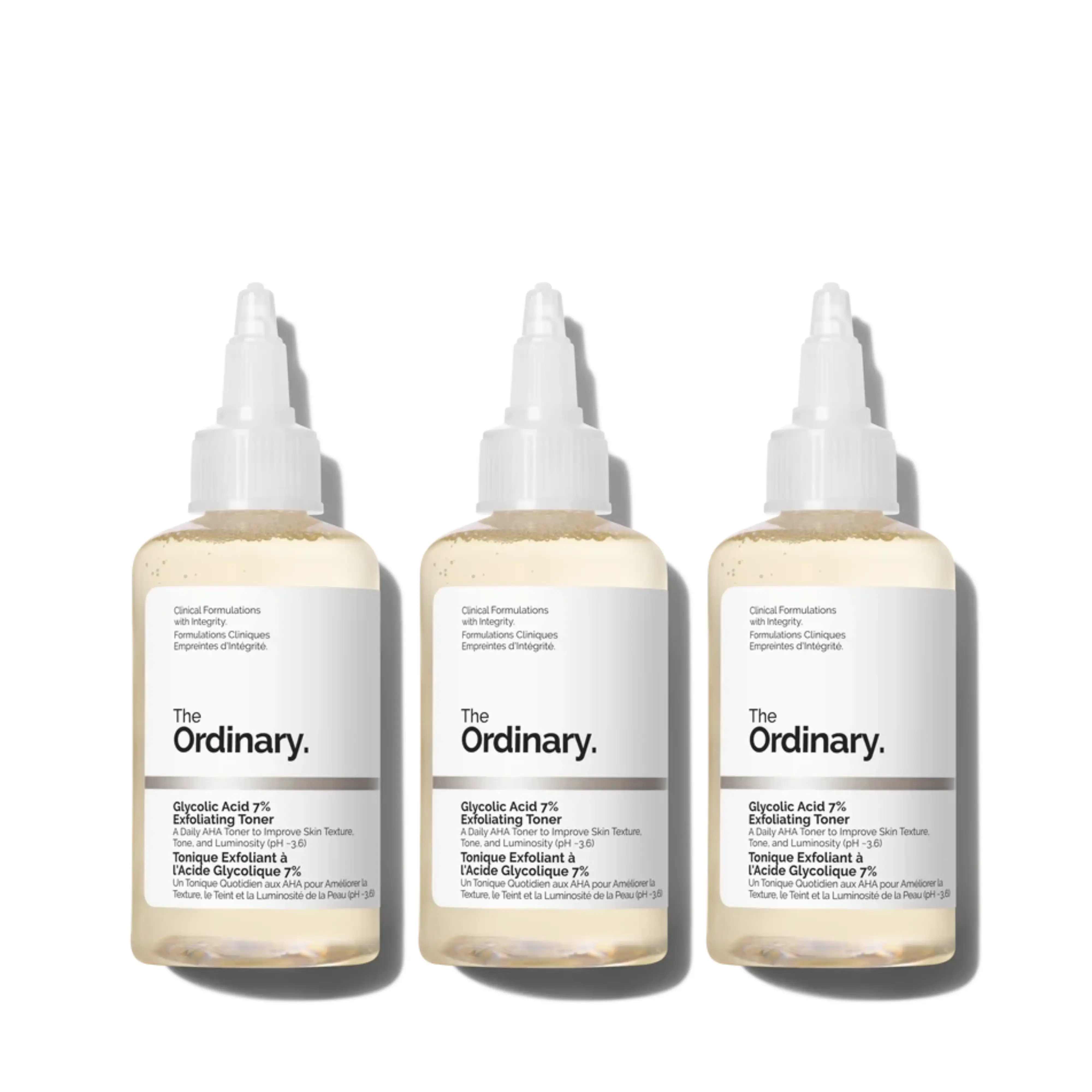 The Glycolic Acid 240ml Toner Trio