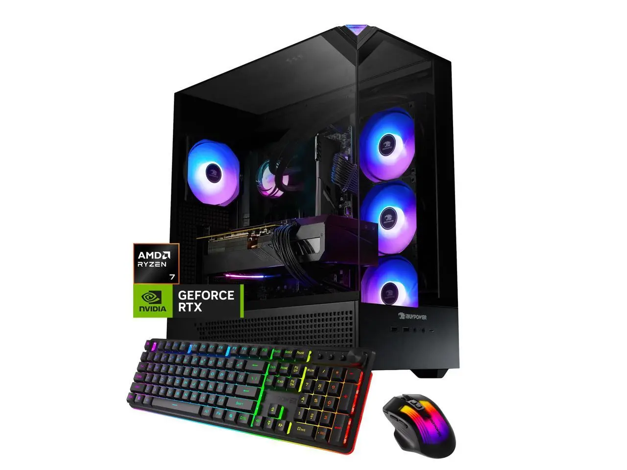 iBUYPOWER Element Gaming PC Desktop Computer AMD Ryzen 7 7800X3D CPU, NVIDIA GeForce RTX 5060Ti 16GB GPU, 16GB DDR5 RAM, 1TB NVMe SSD, Windows 11 Home, Keyboard, Mouse  Black