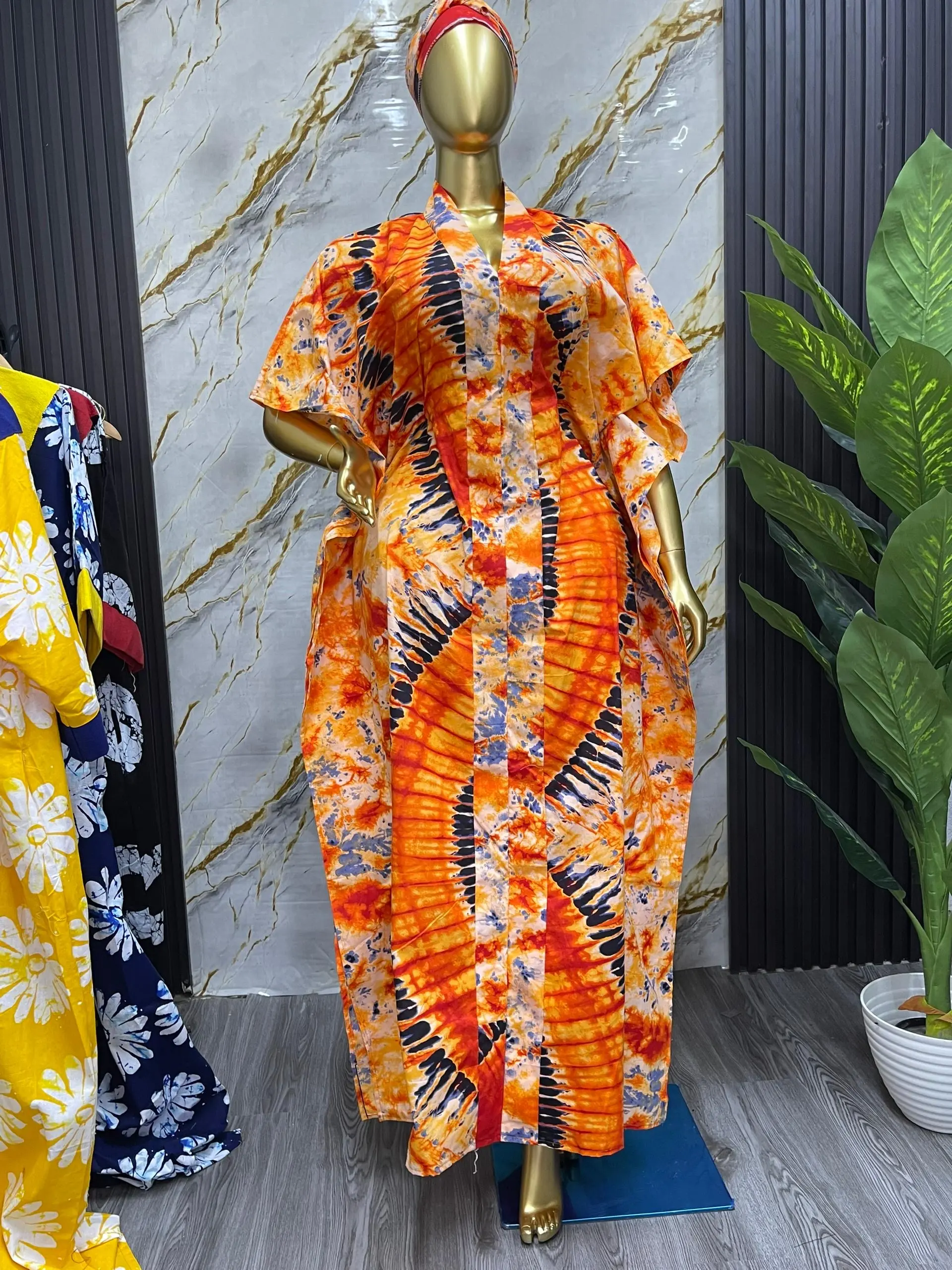 Women's Classy Elegant New Ankara Boubou African Dress - Short-Sleeve, Adjustable, Comfortable Fabric, Perfect Fit Casual Womenswear, Chic Design, Shortsleeve, African Motif Casual Dresses, Boutique Style Casual Dresses