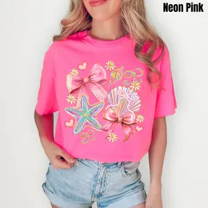 Whimsical Seashell Coquette Scene Comfort Colors T-Shirt ’NLB’