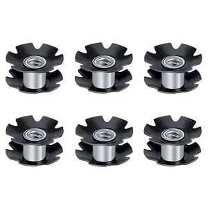 6 PCS Bike Headset Star Nut - Universal Accessories for 1-1/8 Inch 28.6mm Forks for Mountain Bicycle Road Bicycle MTB