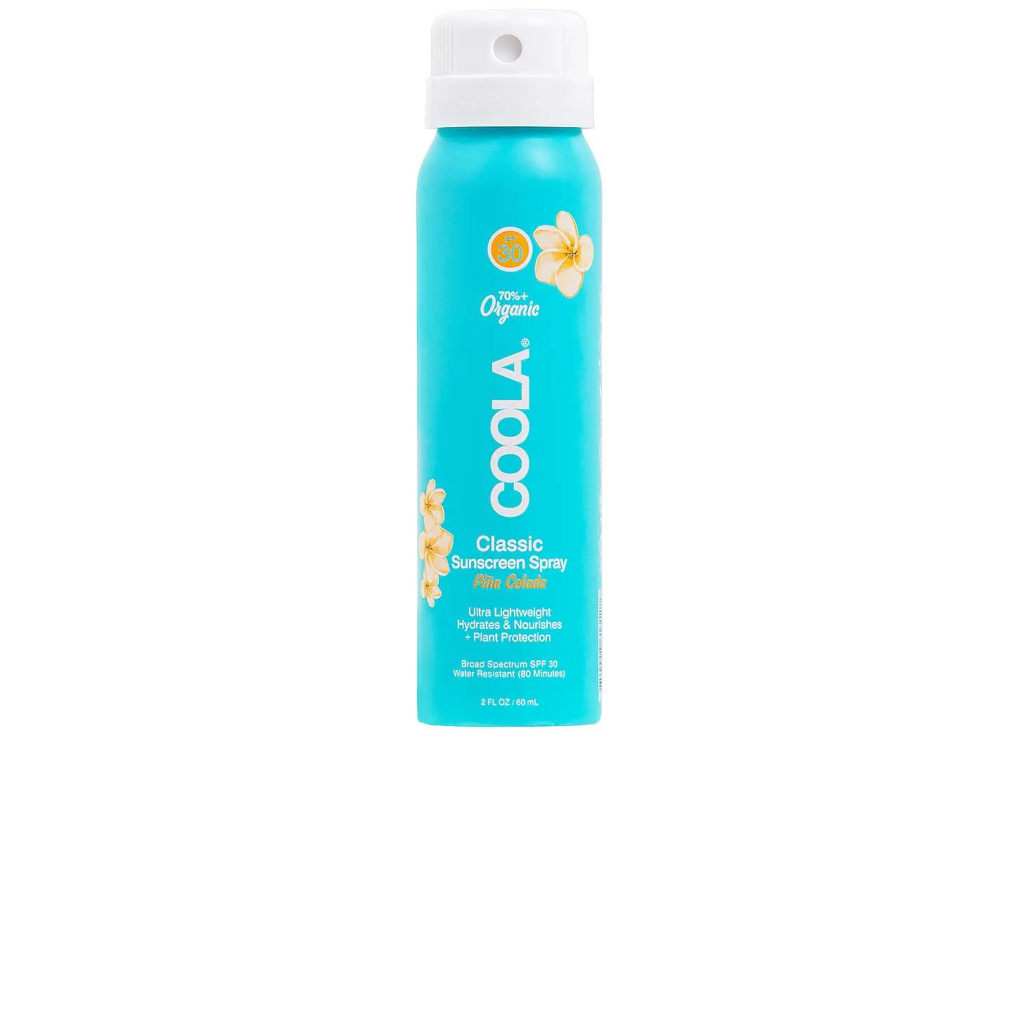 COOLA Travel Classic Body Organic Sunscreen Spray SPF 30 in Pina Colada COOLA Travel Classic Body Organic Sunscreen Spray SPF 30 in Pina Colada