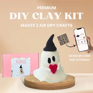 Premium DIY clay kit with instructions - Gigi the Gentle Ghost