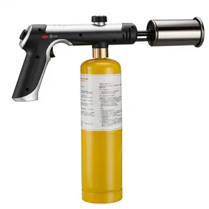 Trendy Solid Metal Multifunctional Igniter, Adjustable Build with Secure Safety Lock & Easy One-Touch Ignition, Ideal for Kitchen Cooking, BBQ & Outdoor Activities, Nice Desktop Ornament for Cooking Lovers, No Fuel Included.