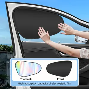 Laser Car Window Sunshade - Foldable UV Protector, Heat Reflector | Interior Shield for Vehicle Glare Block, Portable Removable Shades for Friends Travel Use, Road Trips Comfort Safety Covers
