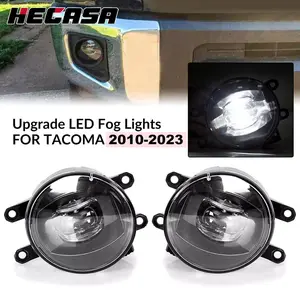 LED Fog Lights Lamps Clear For Toyota Tacoma 4Runner Tundra RAV4 2010 2012-2023