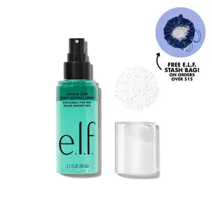 e.l.f. Power Grip Dewy Setting Spray - Bi-Phase Long-Lasting Makeup Spray, 5% Aloe + Hyaluronic Acid, Fine Mist, Non-Sticky 27.7 oz (80 mL)