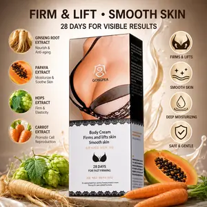 Bust Firming & Lifting Cream with Botanical Extracts, Moisturizing Body Care Lotion for Smooth Looking Skin, 60mL