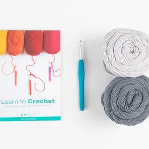 Learn to Crochet Kit – The Dishcloth by Katrinkles | Beginner Crochet Starter Set