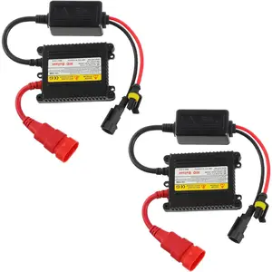 DC12V 55W Ultrathin HID Ballast Xenon Lamp Ballast Automotive Headlight Stabilizer Suitable for H1 H3 H4 H7 H11 H13 9005 9006 9007 5202 880(Pack or 2pcs)