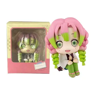 10cm Demon Slayer: Kimetsu no Yaiba Anime Figure Kanroji Mitsuri Action Figures PVC Shinazugawa Sanemi Figurine Collection Toys