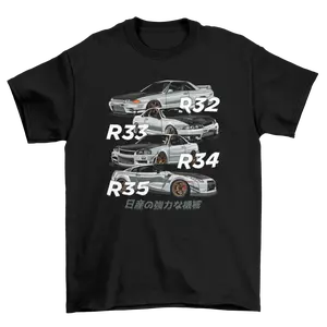 GTR R32 R33 R34 R35 T-shirt