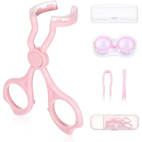 Soft Silicone Contact Lens Tool Set - High-Quality Plastic Compact, Lightweight and Portable Safe Storage Kit with Ergonomic Handle Applicator, Remover Plunger Suction Cup, Tweezers & Case, Ideal for Soft Lenses Wearers, Great Gift Option