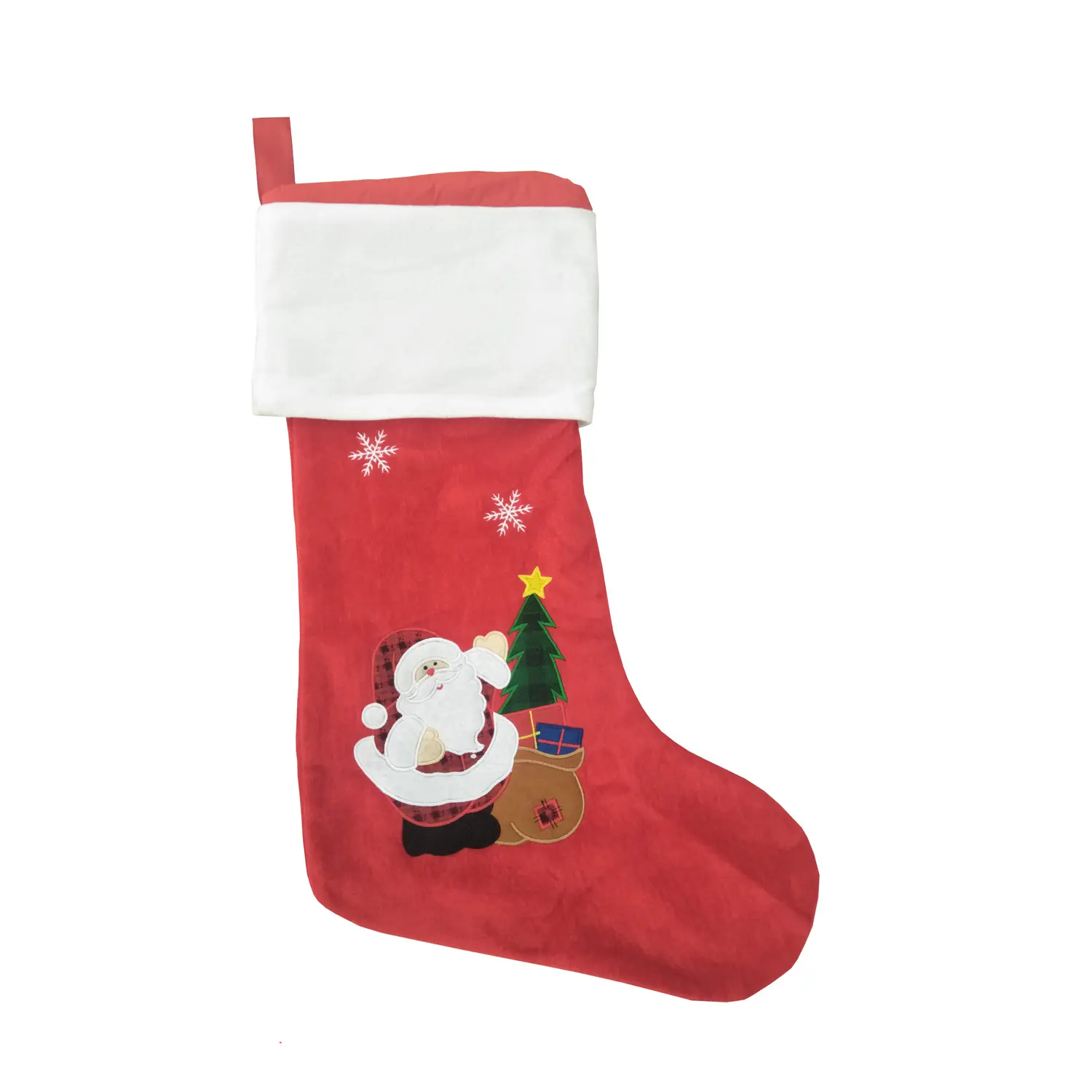 FixtureDisplays® 16X29" LRG Xmas Stocking Sack Santa Christmas Gift Bag Hanging Gift Stocking Bag 15022-NF