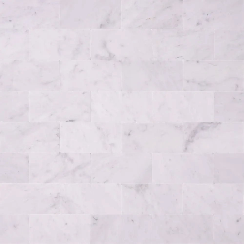 Luna Bianco Marble 3x6 Subway Tile Polished/Honed