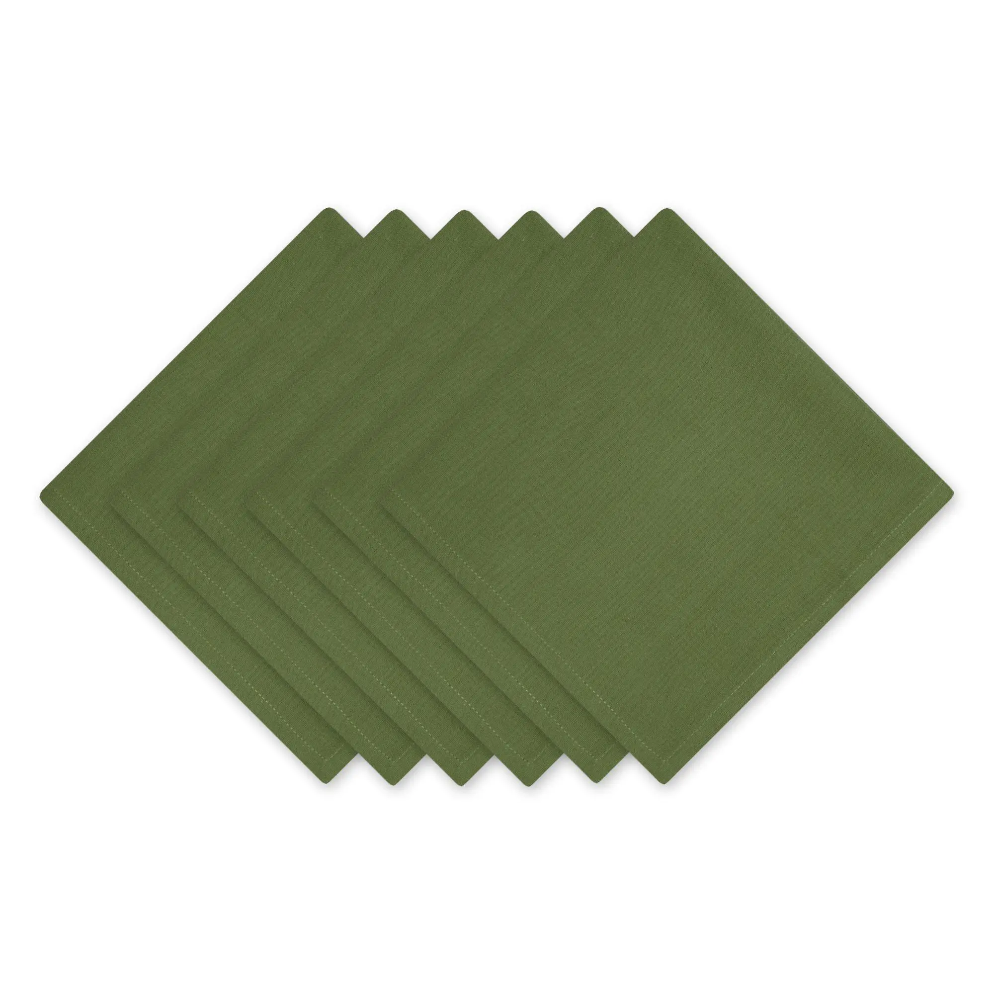 Design Imports Set of 6 Solid Cotton Napkins
