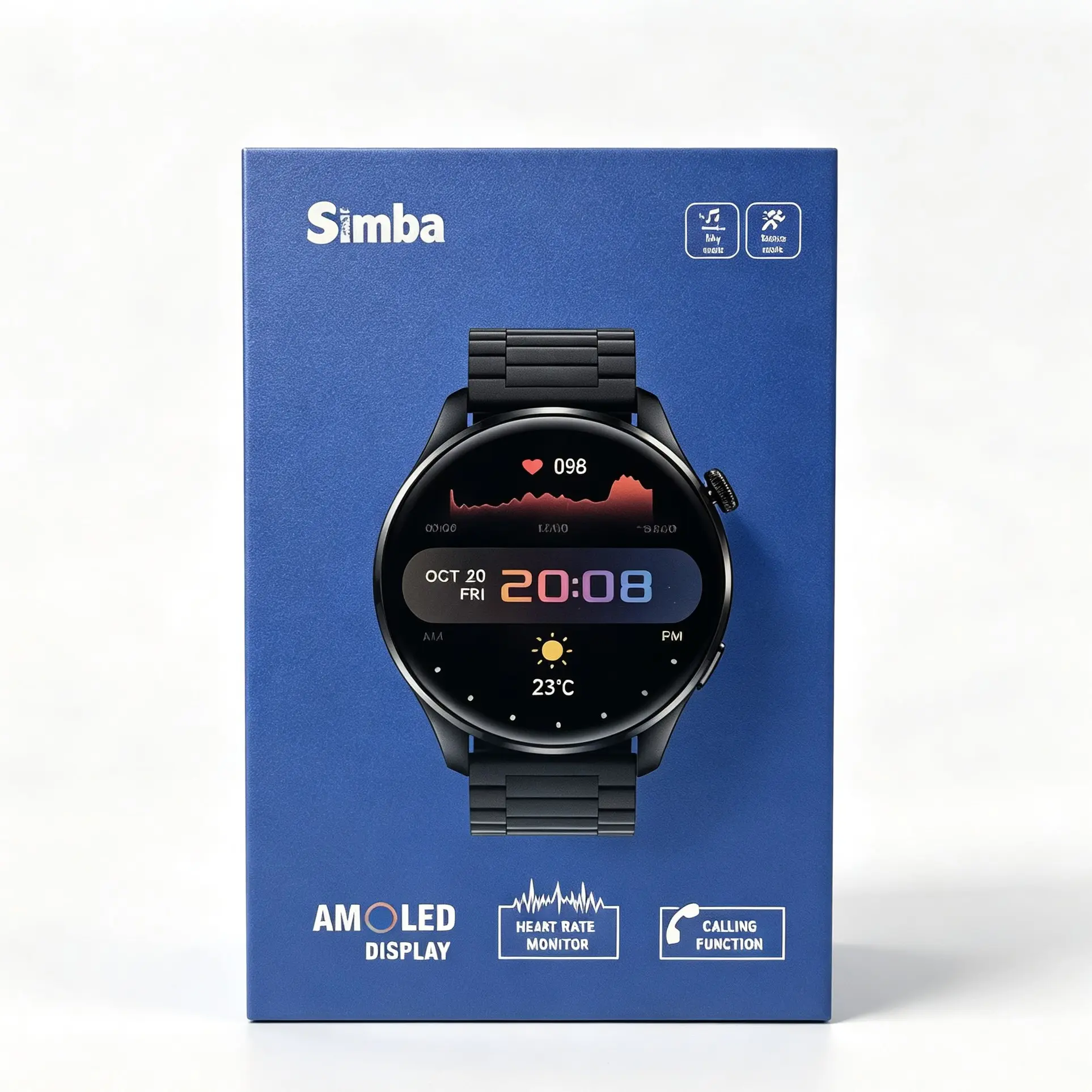 Black Waterproof Full Android Wearable Smart Watch - C11 Steel Body, Wireless Connectivity, Payment Functionality, Wrist-Worn Mini Phone for Budget-Conscious Buyers