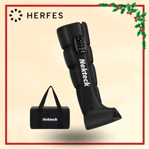 Nekteck Cordless Leg Massager Recovery System (Single Leg Only), Air Compression Massage, Full Leg Boots for Circulation and Pain Relief Comfort Daily Helpful for Vericose Veins, Fatigue, Cramps, Swelling, Edema   tiktokshopmemorialday   Relaxation Aid