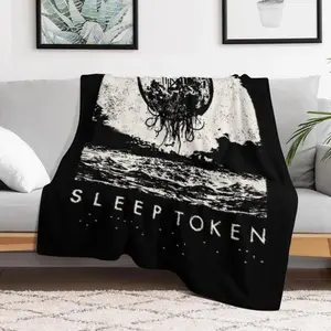 SleepToken Soft Funny Throw Blanket Rutkd 80x60 Inches Extra Large Flannel Comfortable Warm Multifunctional for Couch Sofa Bed Home Decor