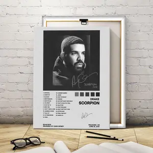 1 Count Wooden Framed Canvas, Music Album Cover Poster, Fashion Home Decoration, Modern Art Decoration, Living Room Bedroom Decoration, Hallway Office Mural, Ideal Gift, Kitchen, High Definition, Waterproof, Artwork