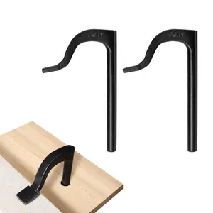 PONY 8" Bench Hold-Down Clamps, Heavy-Duty Bench Dog Clamps for Woodworking, Workbench Holdfast Fits 11/16" Pre-Drilled Bench Dog Holes, 2-Pack