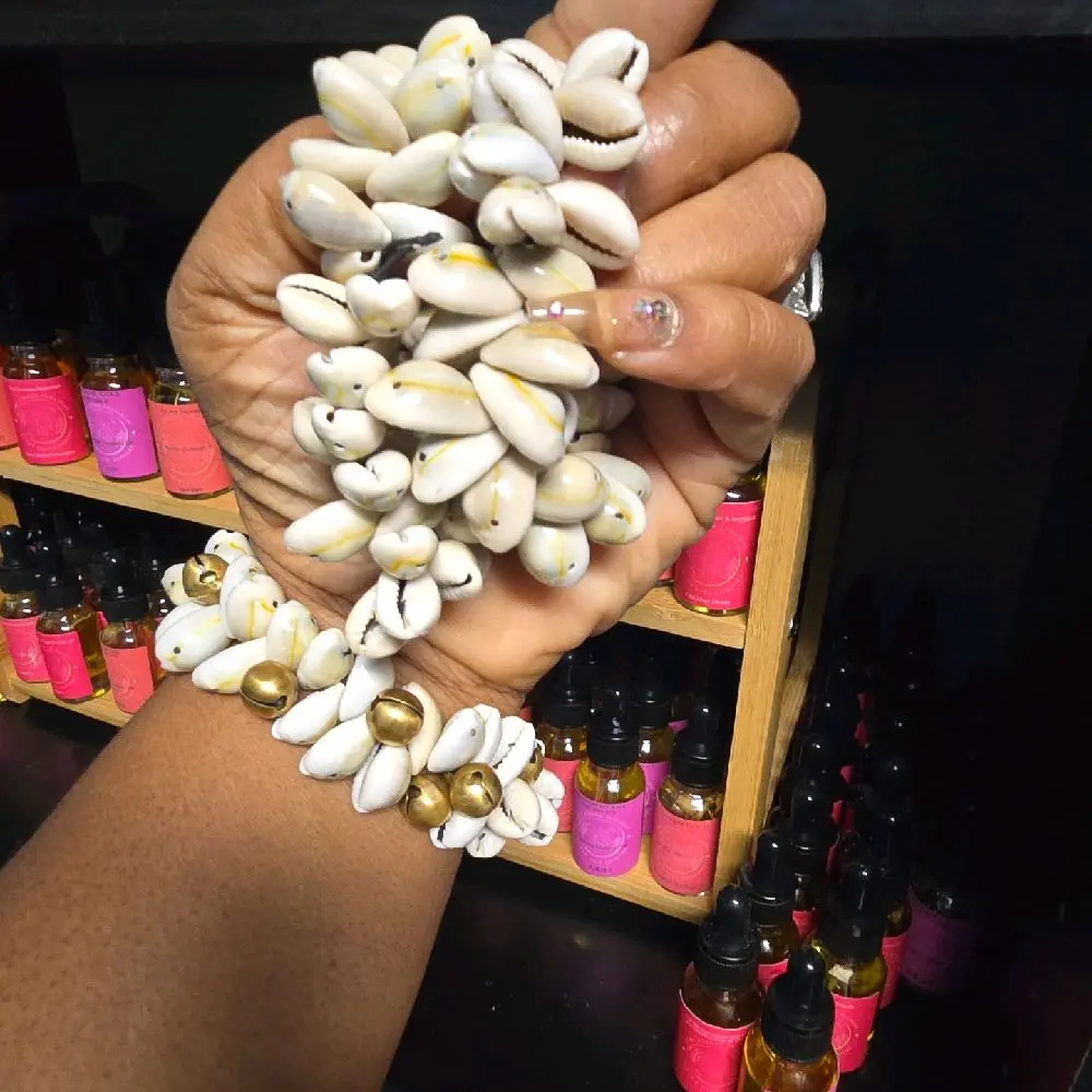 Without Bells Natural  Cowrie Shell Ancestor Veneration Bracelet