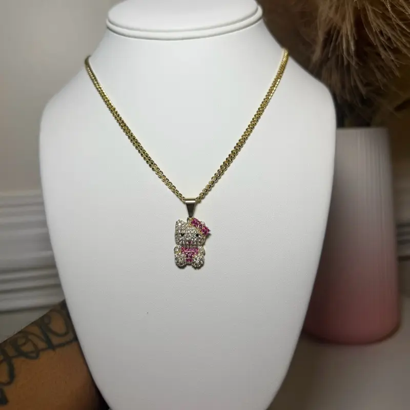 Bedazzled Kitty Chain