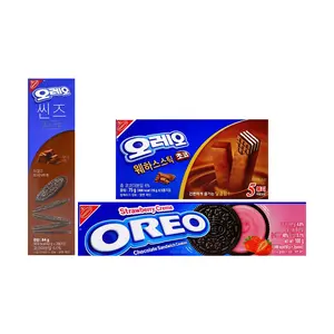 Oreo Korea Oreo Wafer Sticks Choco+ Strawberry Cream Sandwich+Chocolate Mousse Thins Sandwich, 9.14oz