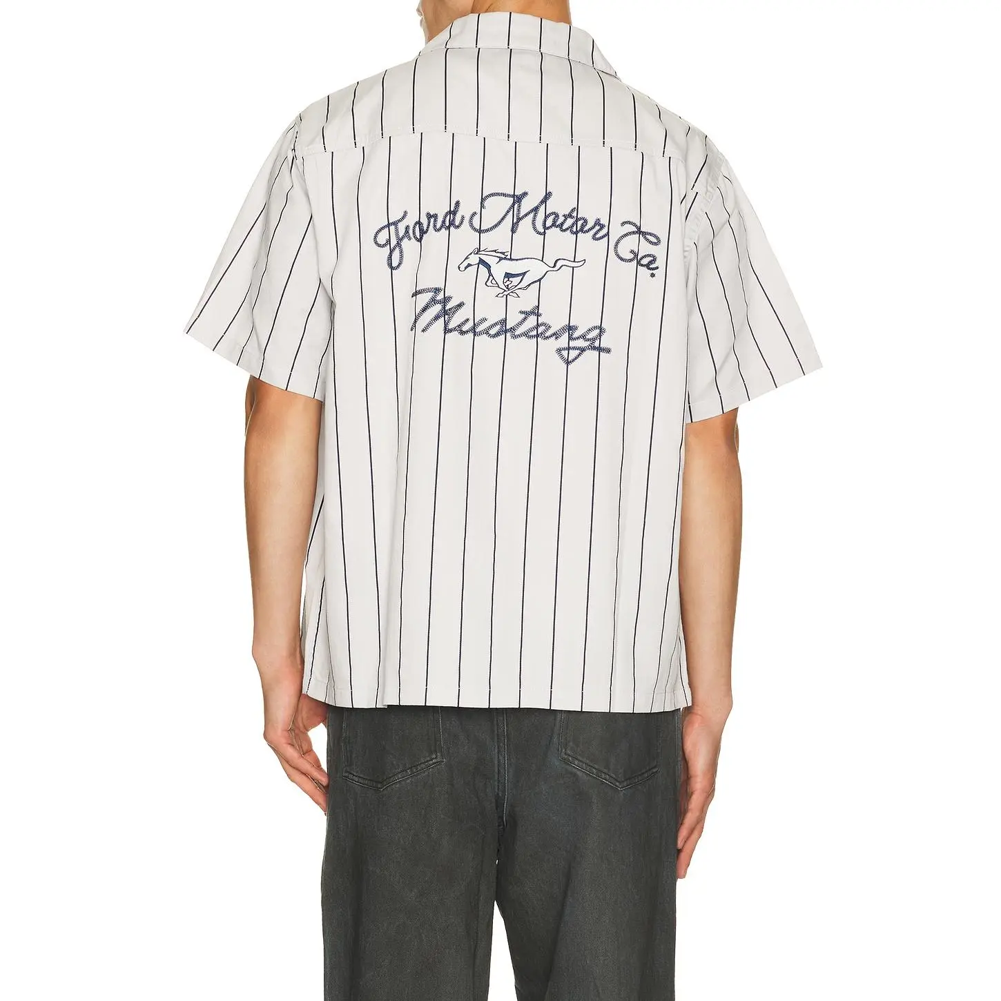 Junk Food Ford Mustang Shirt in Industrial Grey