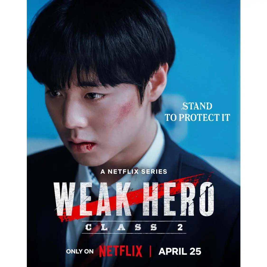 Weak Hero Class 2 2025 Movie Kdrame Poster Unframe Park Ji-Hoon Actor Print (5x7) Decoration Glossy