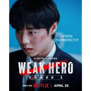 Weak Hero Class 2 2025 Movie Kdrame Poster Unframe Park Ji-Hoon Actor Print (5x7) Decoration Glossy