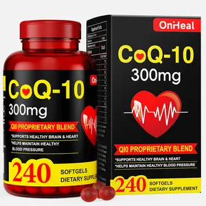 Onheal CoQ-10 Supplement - Enhanced CoQ10 Nutritional Supplement with Coenzyme Q10 for Heart Health, Energy and Antioxidants - 240 Softgels