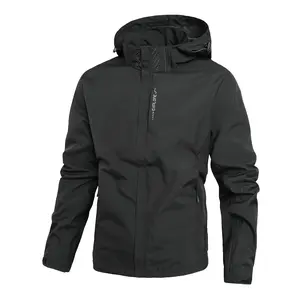 Men's Lightweight Ski Jacket - Full-Zip Autumn Jacket with Full-Length Zipper and Adjustable Cuffs, Windproof Shell for Snow Sports, Hiking, Camping & Rock Climbing; Machine Washable - Ideal for Adults & Teens - Autumn Sports Coat with Chest Pocket & Zipp