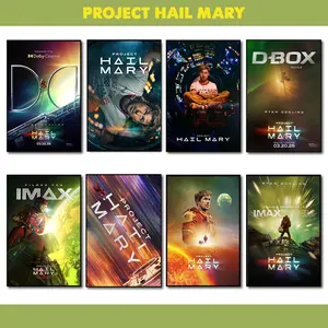 Ryland Grace Project Hail Mary UNFRAMED Poster, Rocky Sci-Fi Space Exploration Wall Art, Andy Weir Inspired Novel Poster, Astronaut Deep Space Mission Movie Print, Science Fiction Book Art Decor for Sci-Fi Fans, Space Aesthetic Room Decor