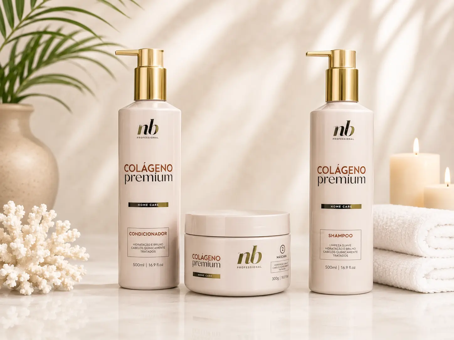 Collagen Hair Care Set - 3-Piece Multi-pack with Shampoo, Conditioner & Mask - Builds Strength for Fine, Damaged & Breakage-Prone Hair