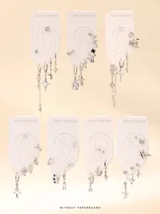 Women's Elegant Star & Chain Design Dangle & Stud Earrings, Fashion Jewelry for Party, Daily Clothing Decor, Trendy All-match & Exquisite Jewelry for Birthday Gift, High Quality Earrings