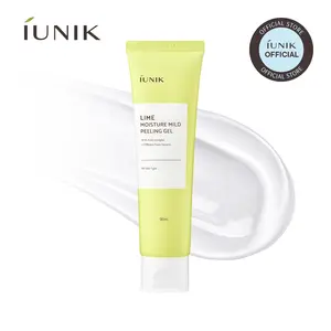 IUNIK Lime Moisture Mild Peeling Gel | Gentle Exfoliation & Glow Boosting for All Skin Types | 90ml / 3.04 fl oz