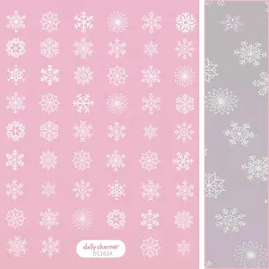 Holiday Snowflake Nail Art Sticker / Snowy