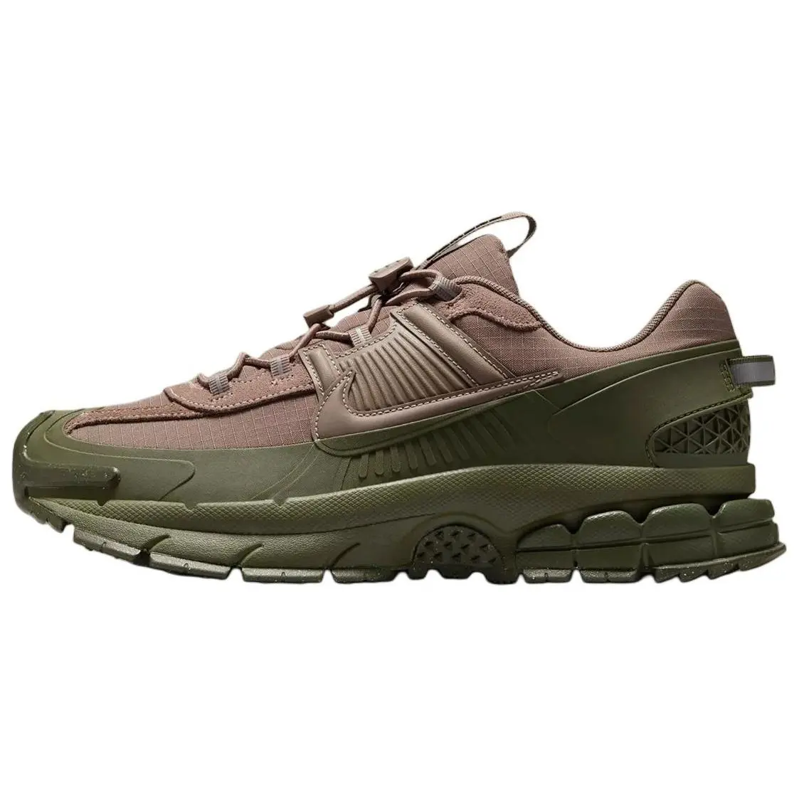 Nike Zoom Vomero Roam 'Mink Brown Medium Olive' Men's Round Toe Laced Athletic Sneaker Shoe, All-Season Casual Sports Footwear, Lightweight Cushioning, Zoom Air Tech, Breathable Mesh Upper, Non-Marking Outsole, US Sizes 6-12, True Size, All-Day Fit