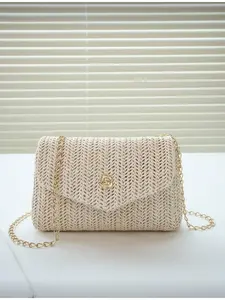 Mini Fashion Straw Crossbody Bag for Women Phone Gift Vacation Shopping New Year Summer Holiday Single Fashionable Shoulder Bag