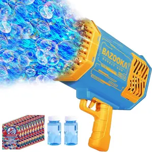 69 Holes Bubble Machine Gun Kids Toys, Bubble Gun with Colorful Lights and Thousands Bubbles, Outdoor Toy Birthday Party Halloween Favors for Boys Girls Age 3 4 5 6 7 8 9 10 11 12 Years Old