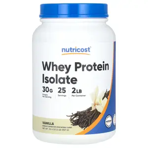 Nutricost Whey Protein Isolate, Vanilla, 2 lb (907 g)
