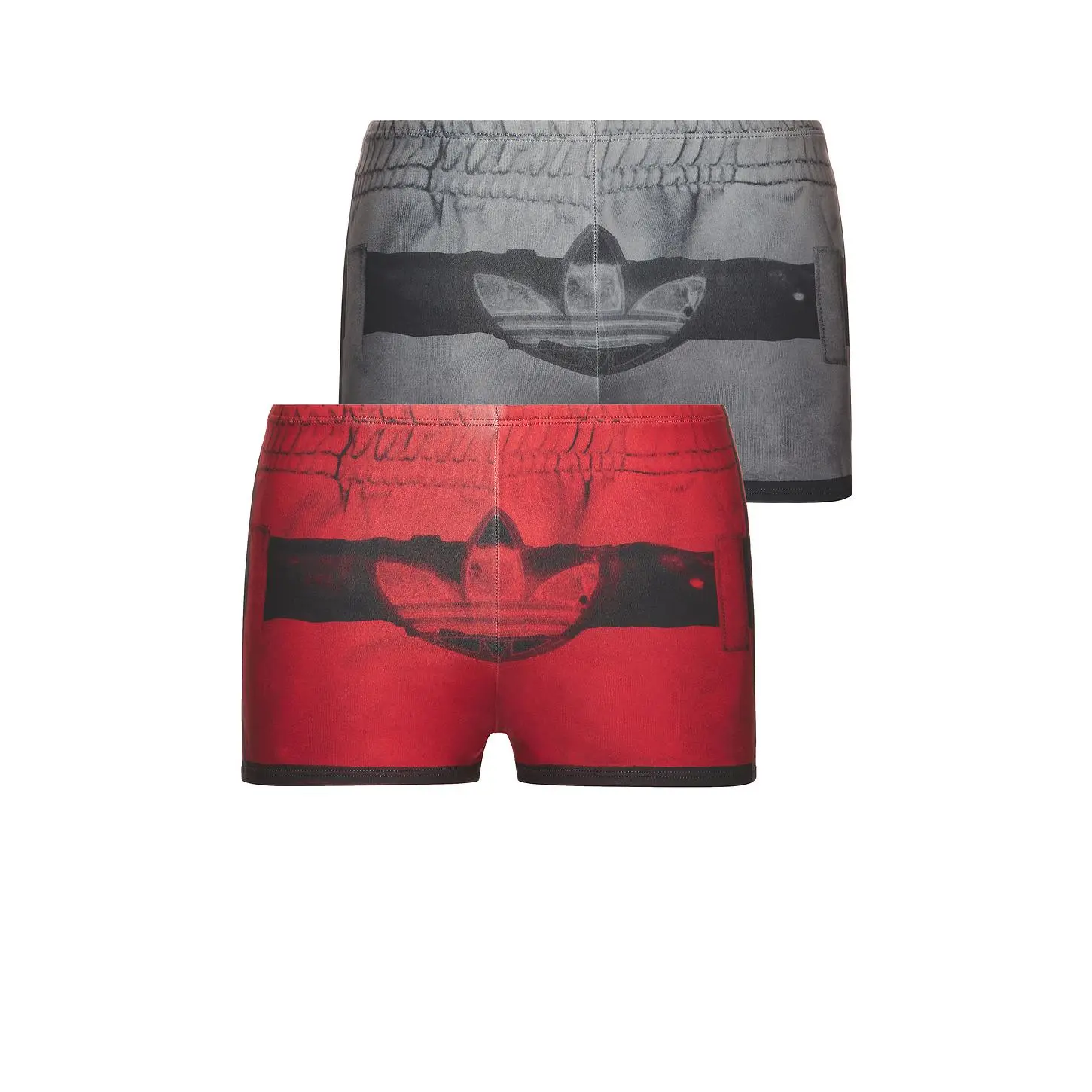 adidas Originals AV Printed Shorts 2 Pack in Power Red