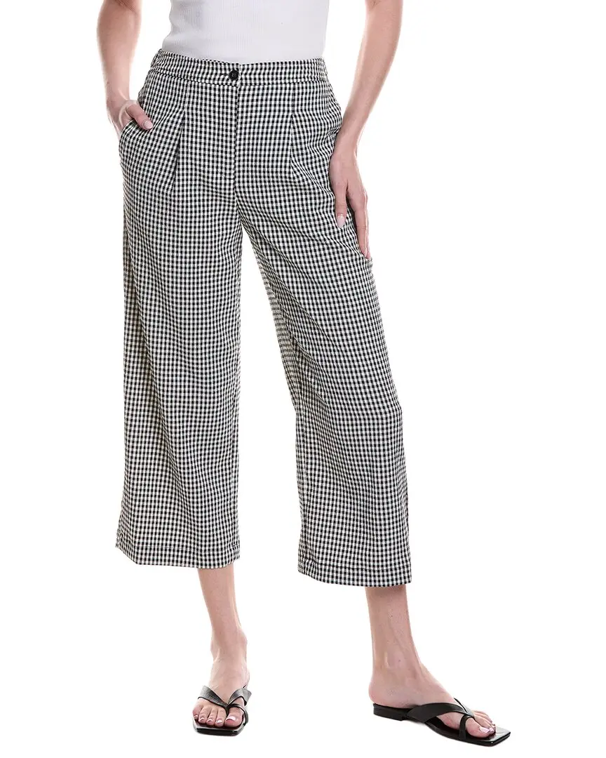 Vince Camuto Seersucker Straight Leg Pant