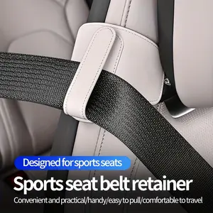 The car seat belt fastener prevents chest constriction and abnormal noise from impact. It is suitable for car sports seats. It is recommended to use portable limiters and safety bag regulators